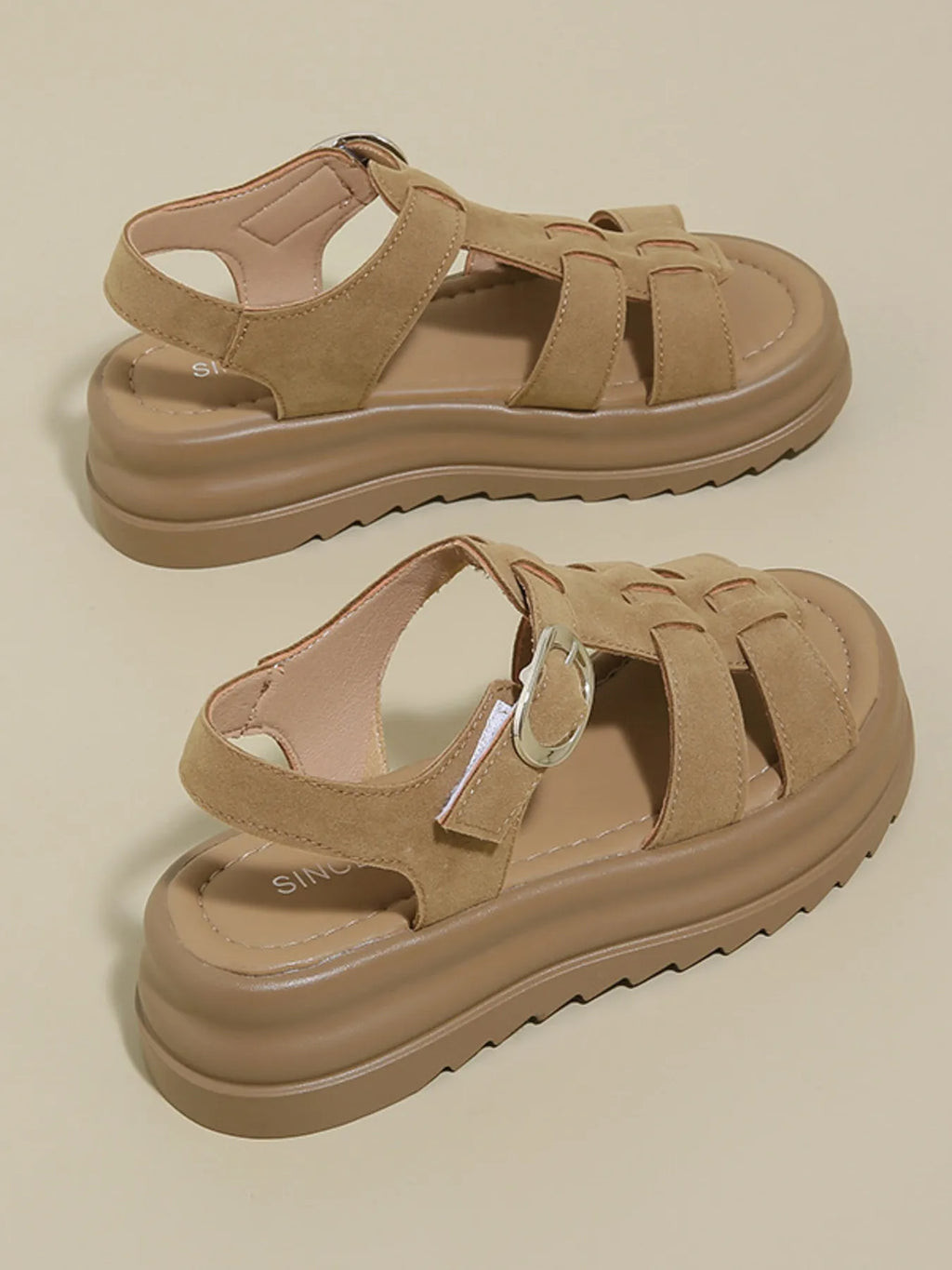 Platform Sandals with Ankle Strap