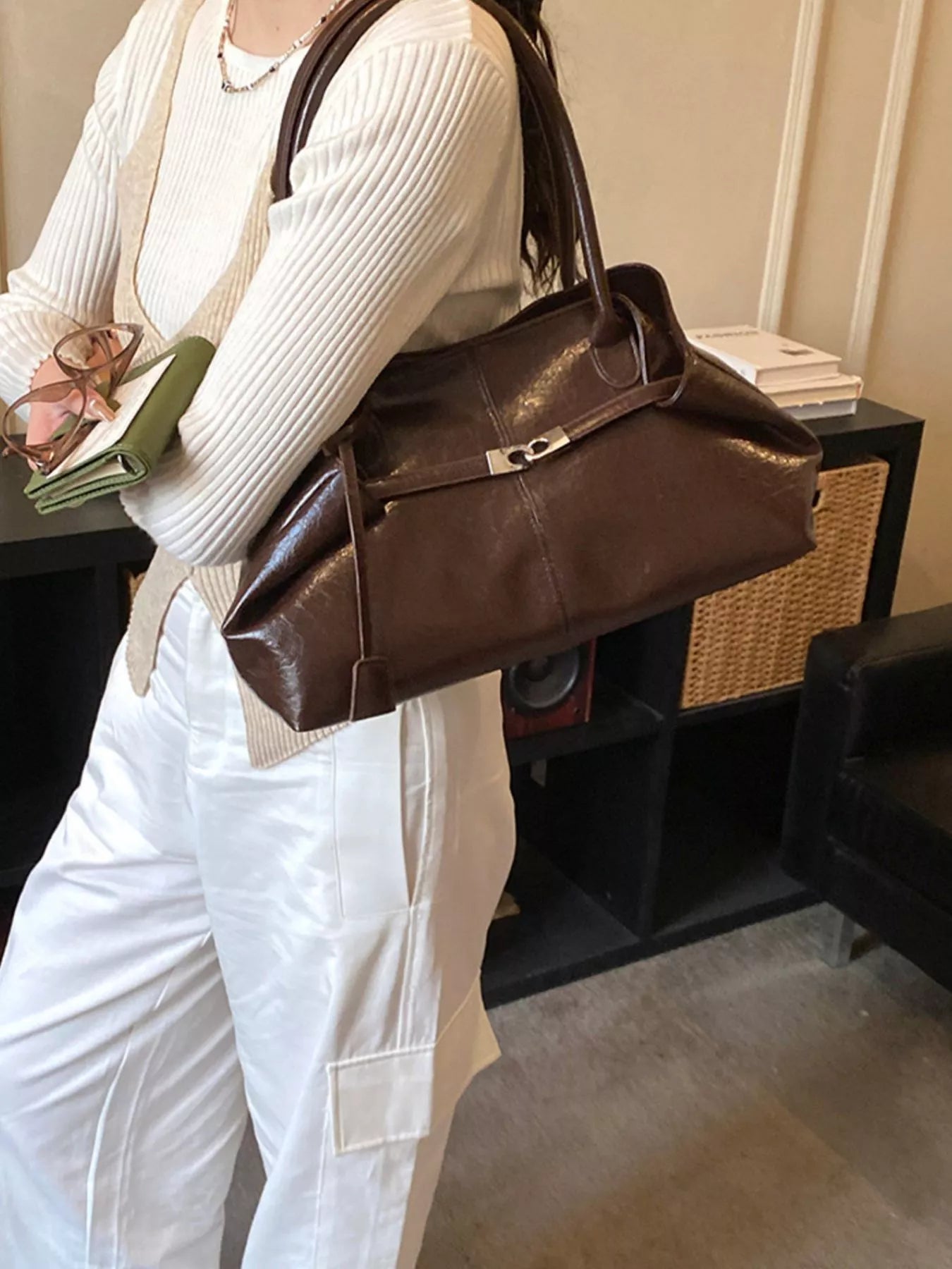 PU Leather Shoulder Bag