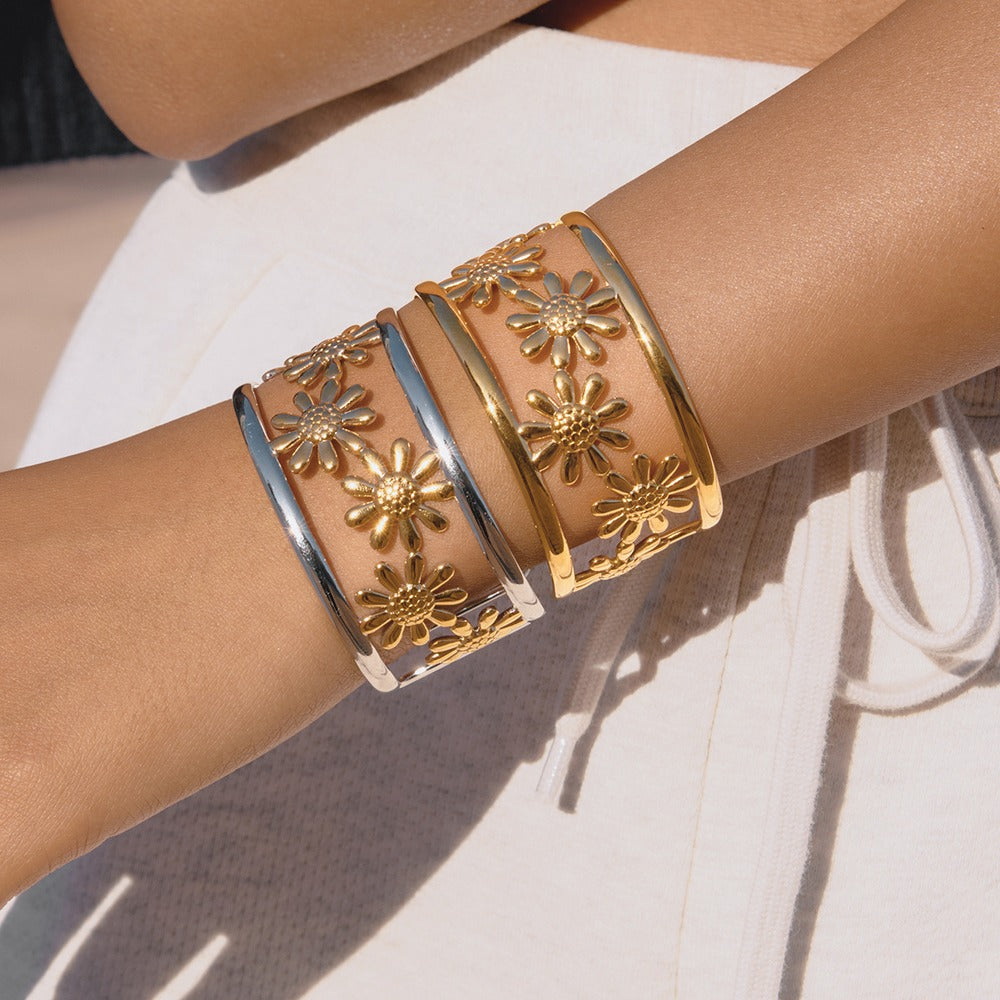 Floral Bracelet Ring Collection
