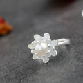 Natural Freshwater Pearl Handmade Silver Ring