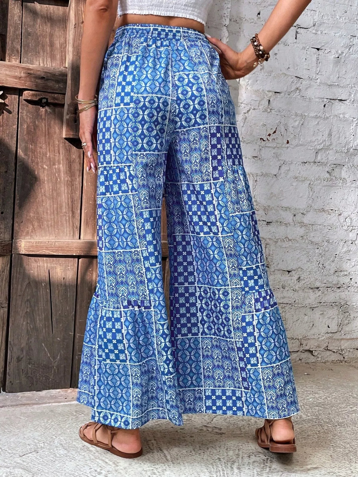 High-Waisted Wide-Leg Pants