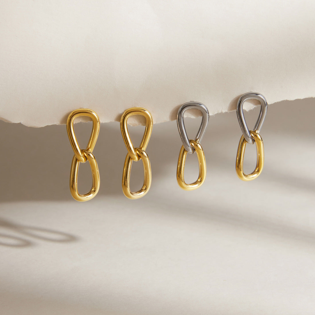 Infinity Link Earrings Collection
