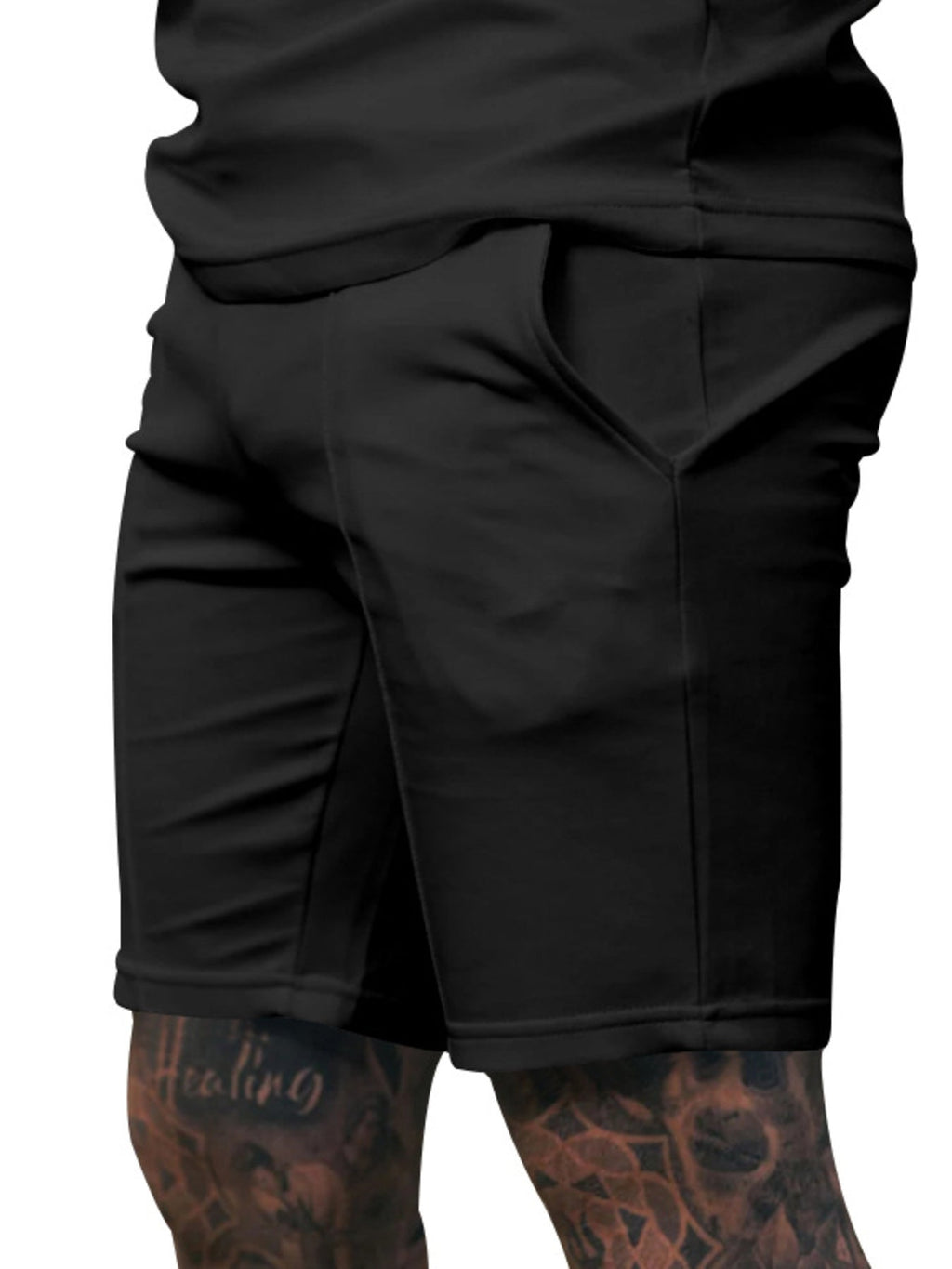 Men's Full Size Casual Drawstring Shorts Plus Size