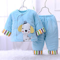 Baby Cotton Padded Coat Winter Thick Suede Cotton Jacket Quilted Two Newborn Winter Clothing