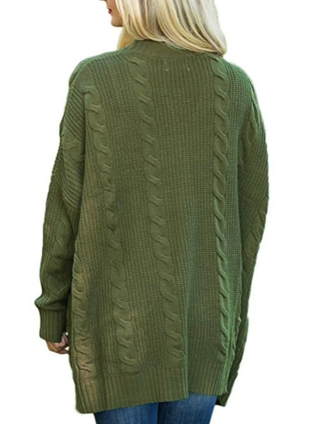 Chunky Knit Open Front Cardigan