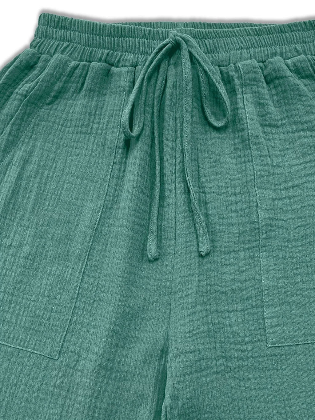 Loose Fit Gauze Drawstring Pants
