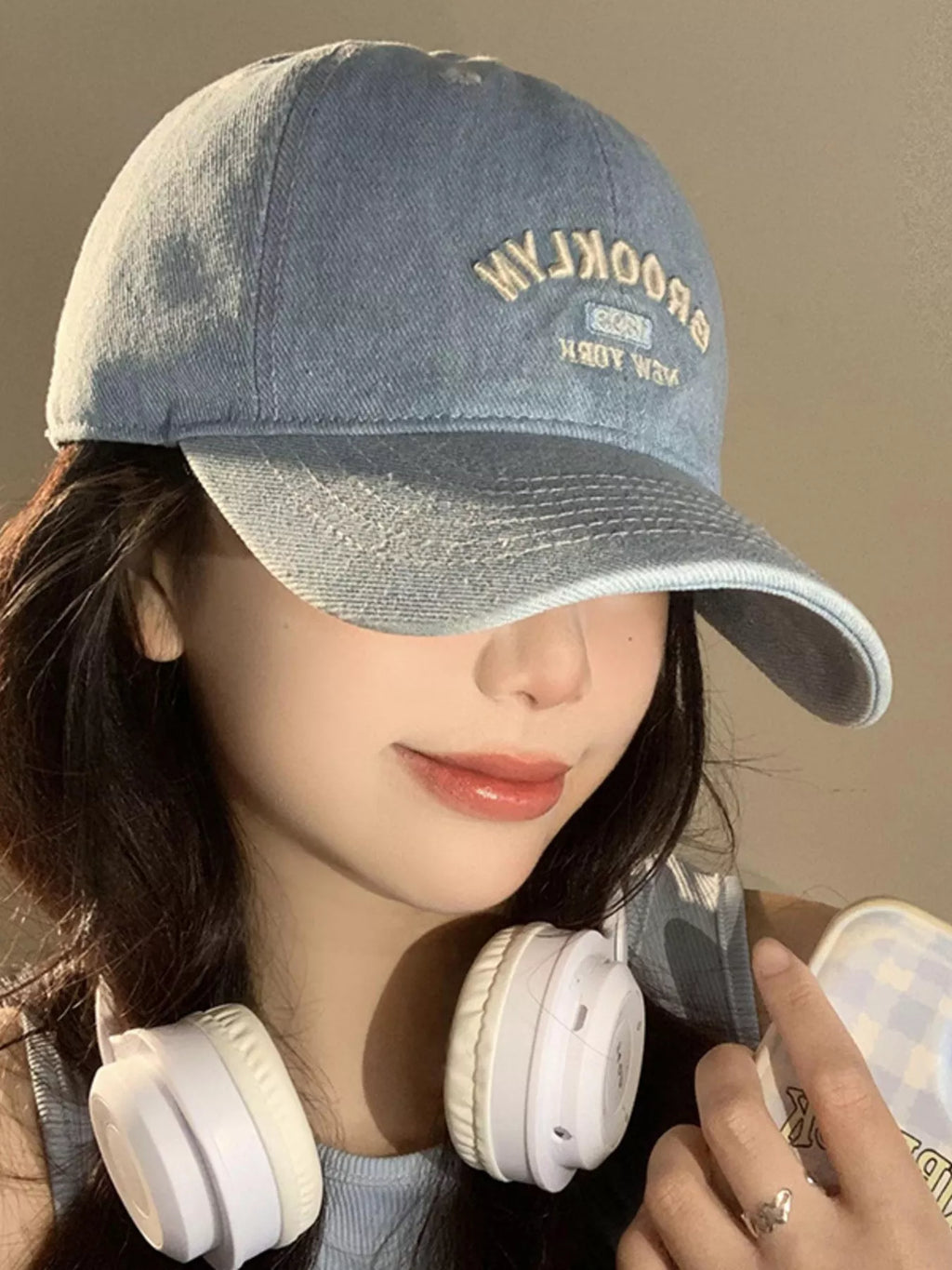 Letter Embroidered Baseball Cap