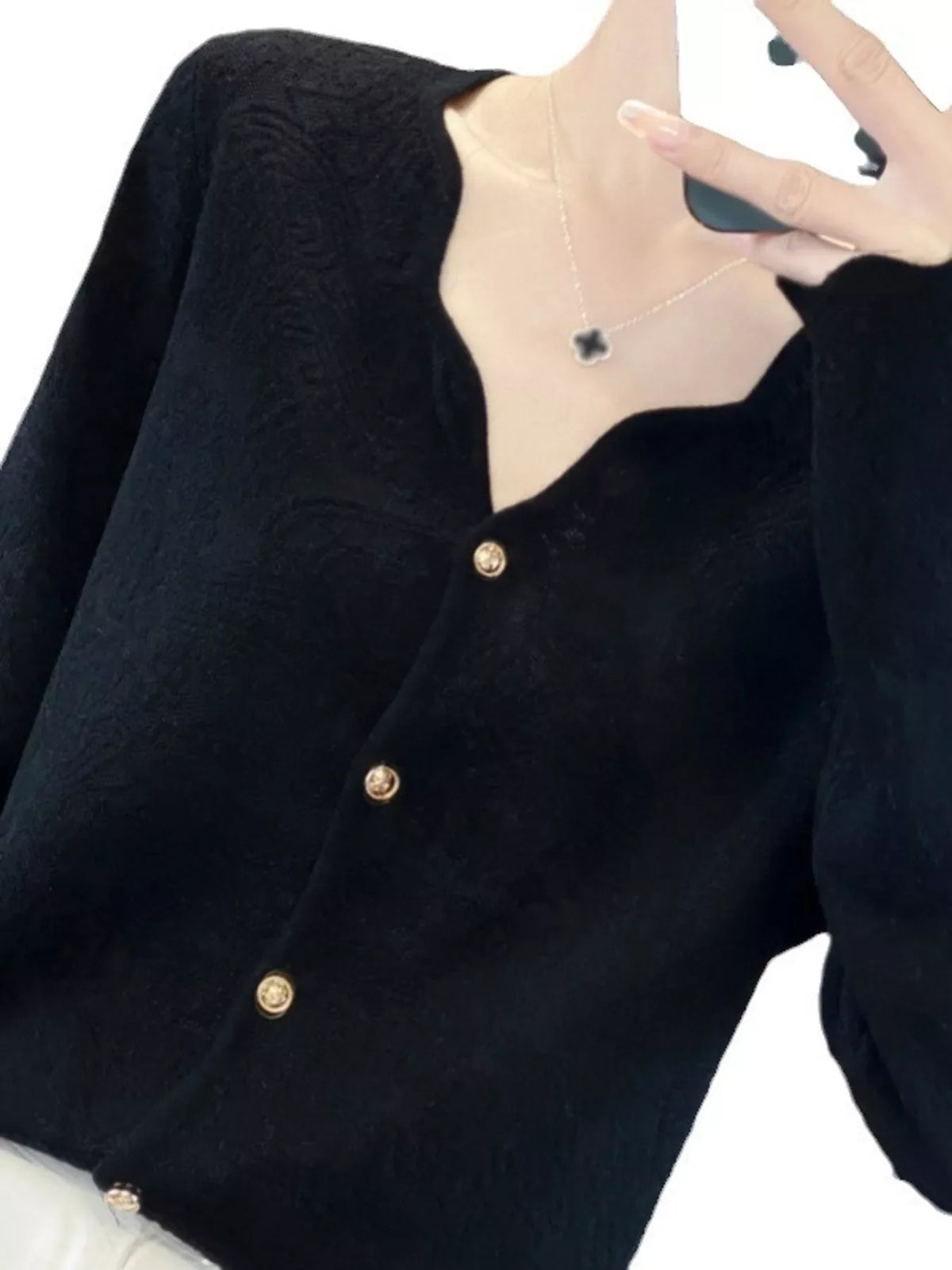 Lace V-Neck Cardigan