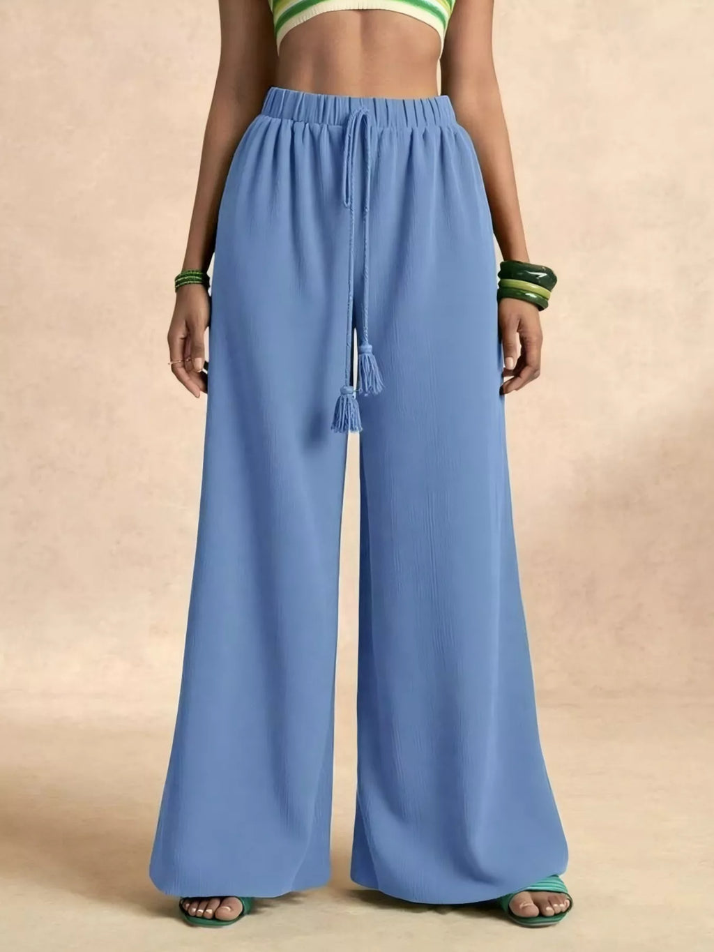 High-Waisted Wide-Leg Pants