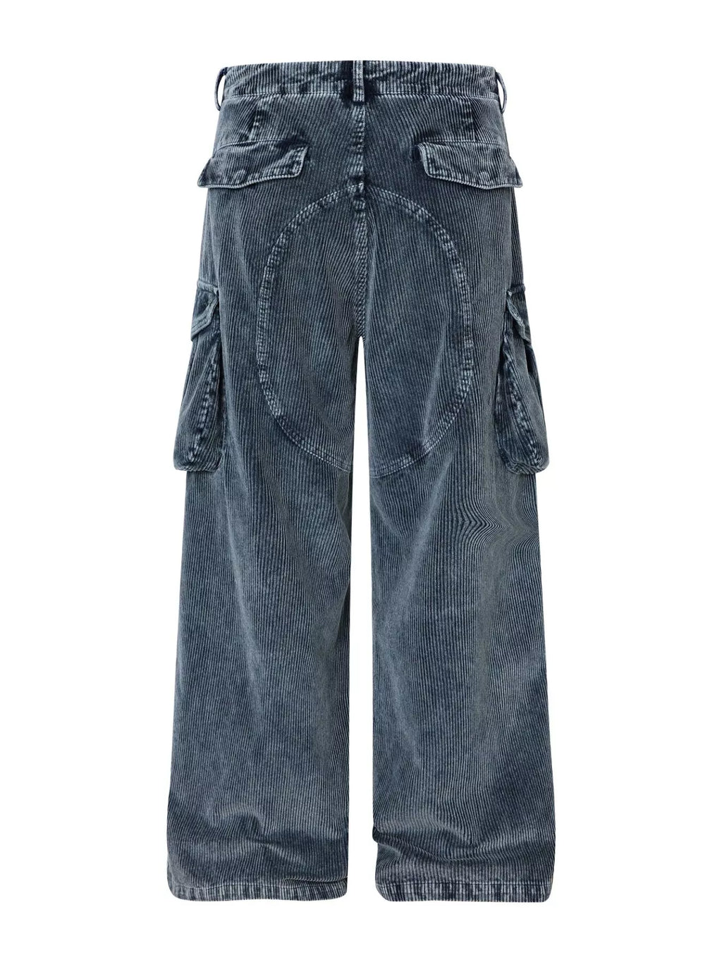Men's Corduroy Cargo Pants with Multiple Pockets
