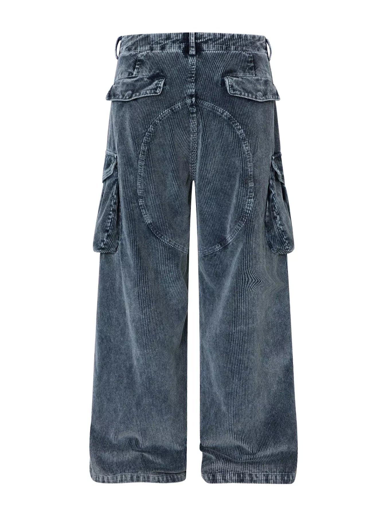 Men's Corduroy Cargo Pants with Multiple Pockets