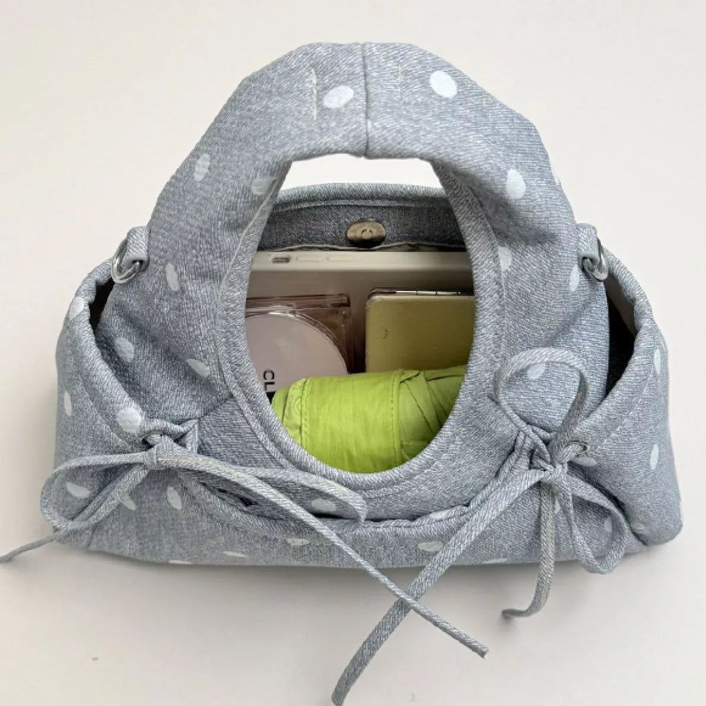 Polka Dot Bow Handbag