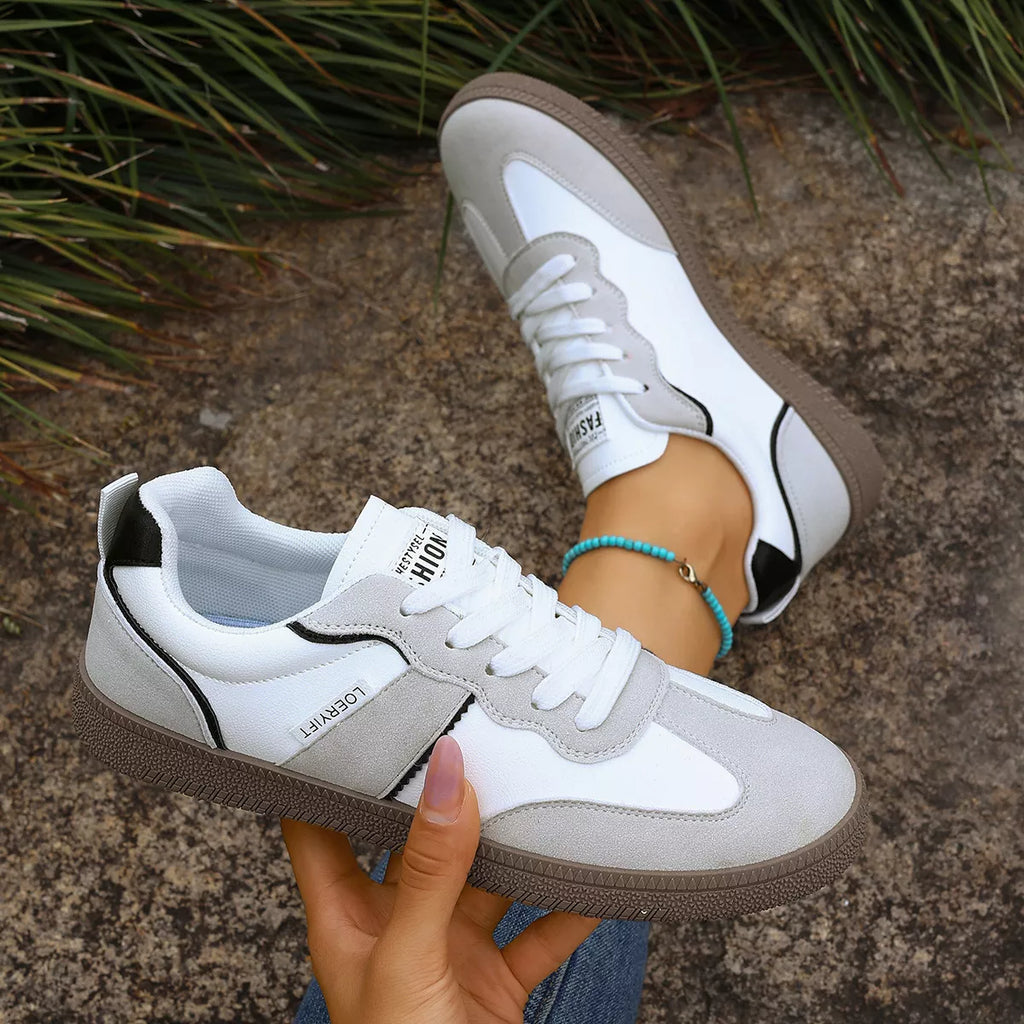 Round Toe Lace Up Sneakers