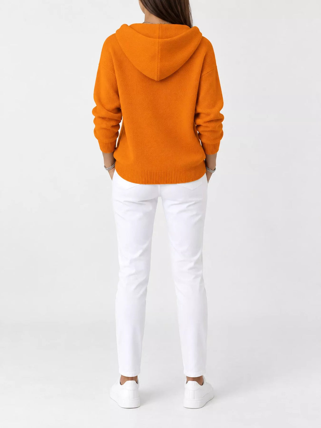 Full Size Hooded Button-Down Knit Cardigan Plus Size