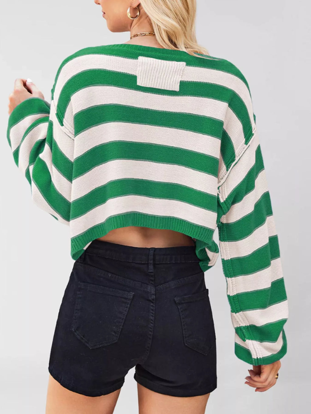 Striped Boat Neck Sweater