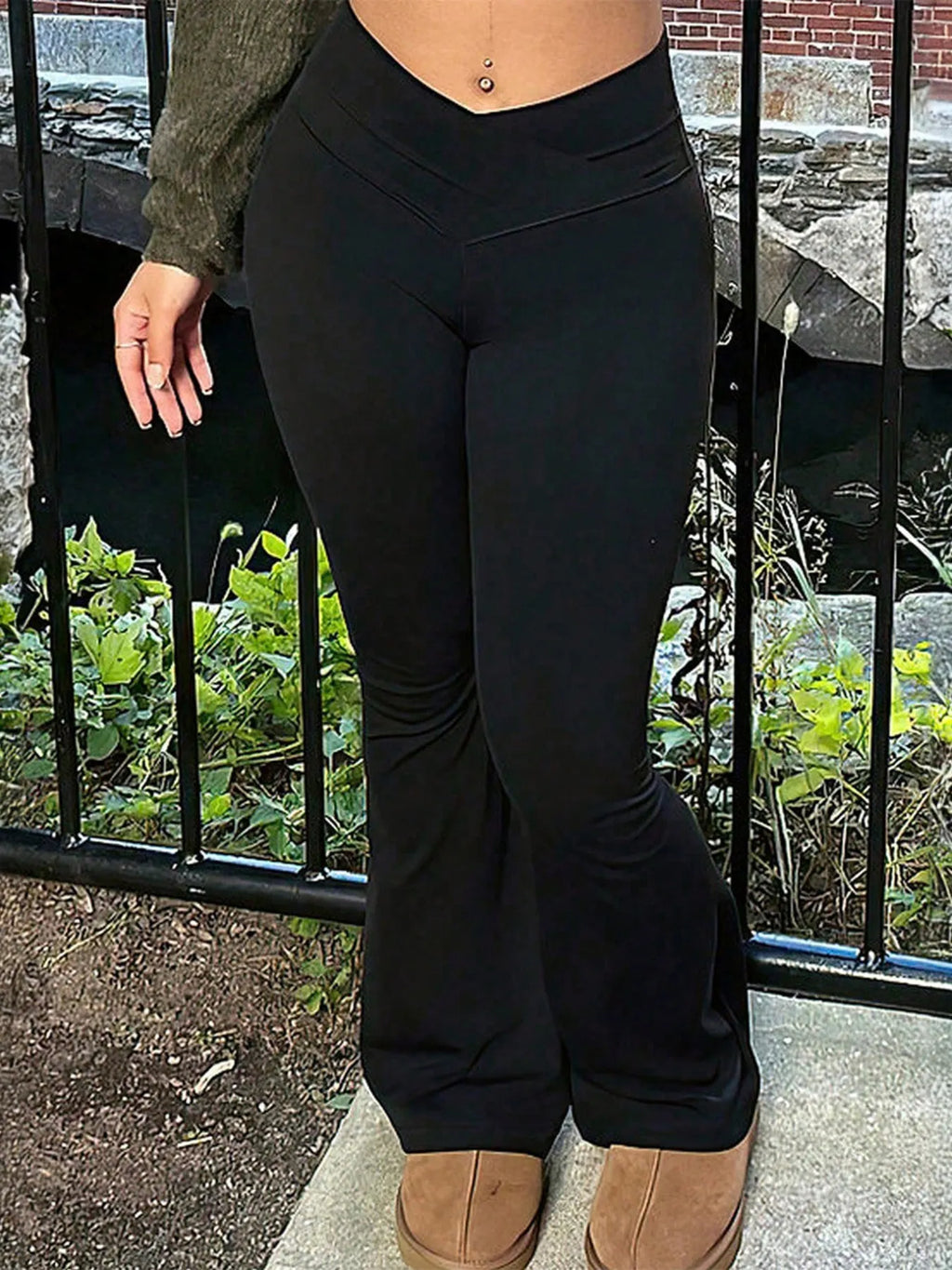 High-Waisted Flare Pants