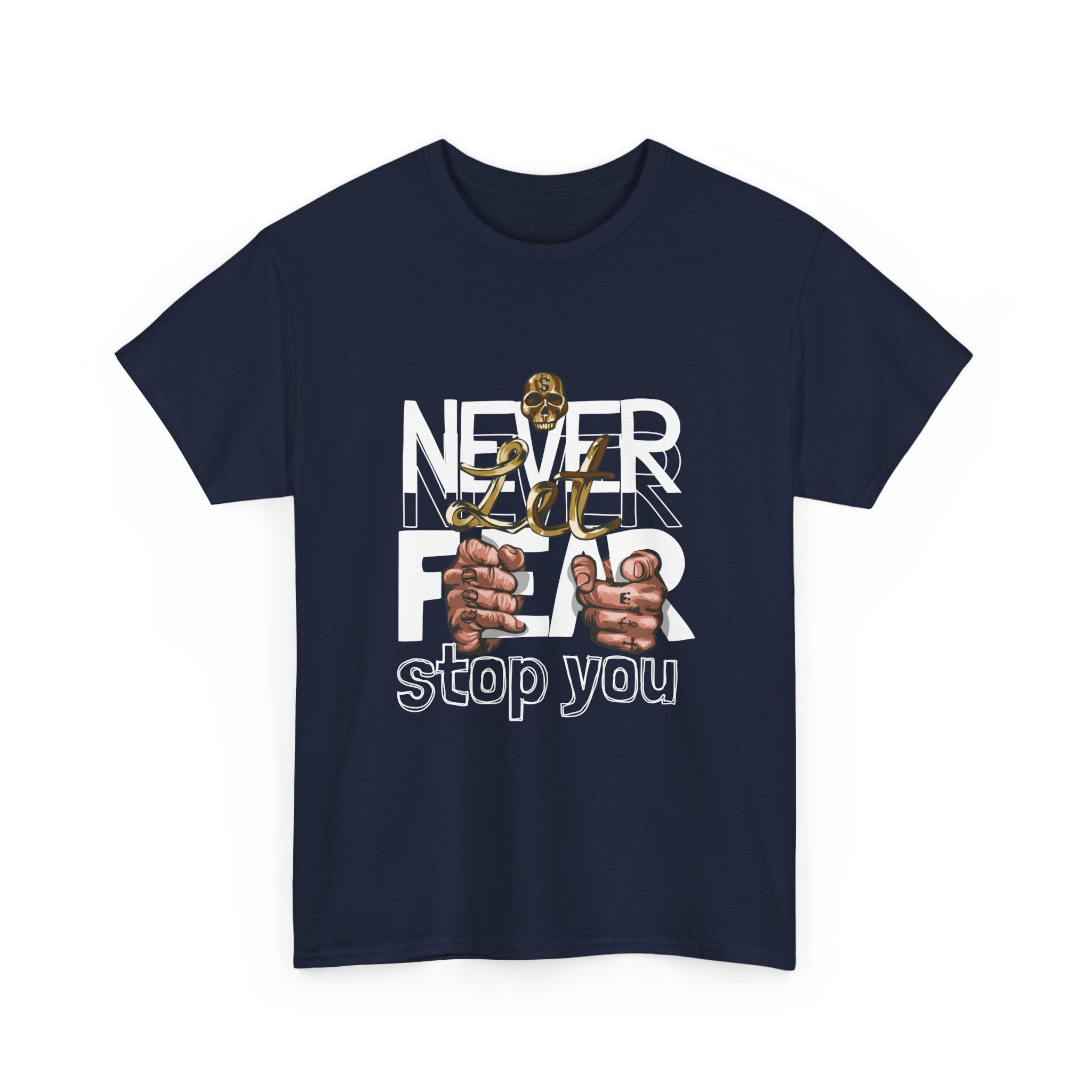 Never Give Up Heavy Cotton Tee