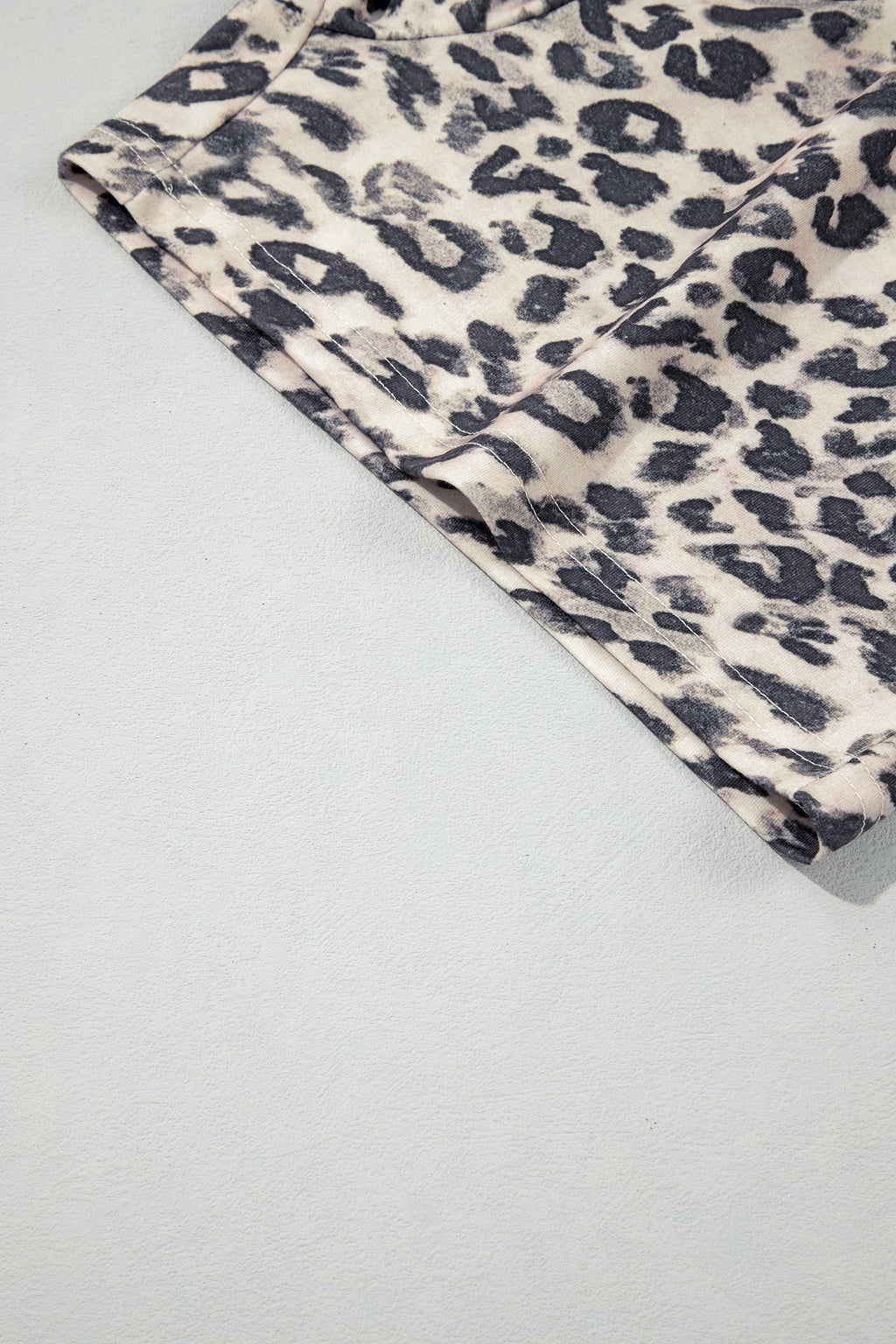 Multicolour Leopard Zip-Up Hooded Drawstring Pant Set