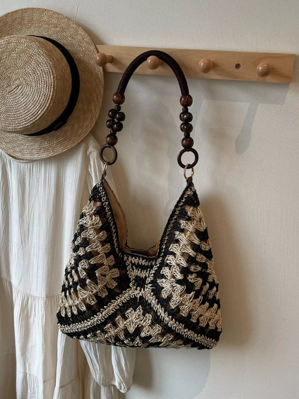 Crochet Hobo Handbag