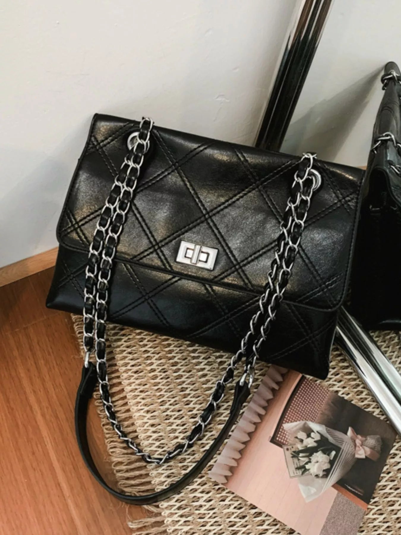Quilted Chain Shoulder Bag