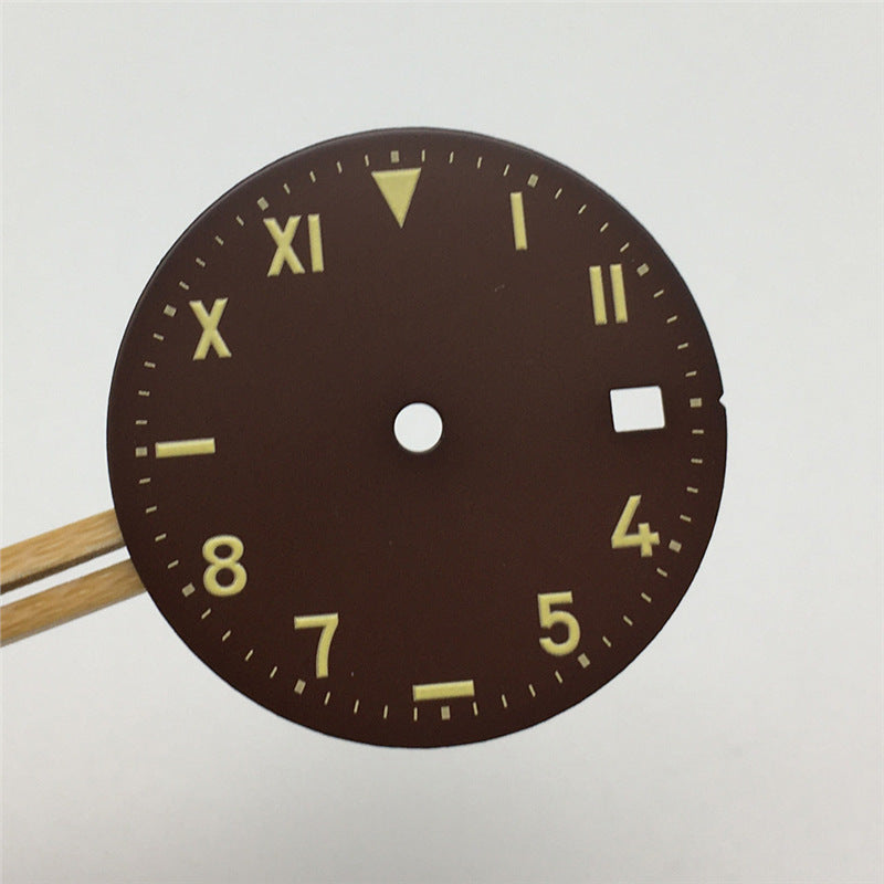 Modified Watch Dial With Luminous Numerals