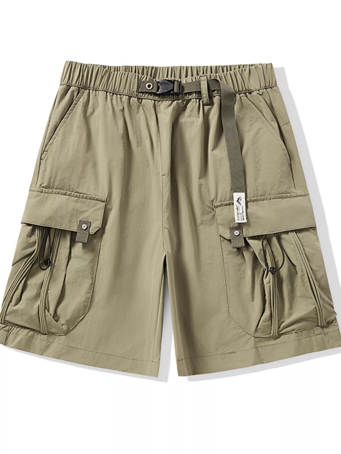 Men's Plus Size Cargo Shorts with Drawstring