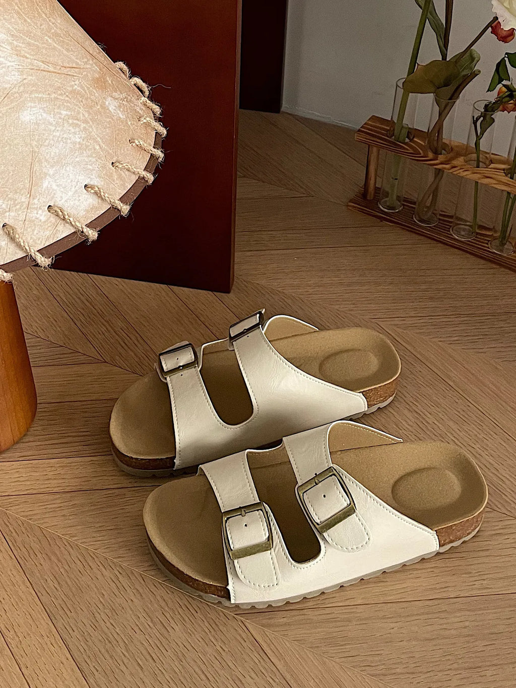 Classic Double Buckle Comfort Sandals