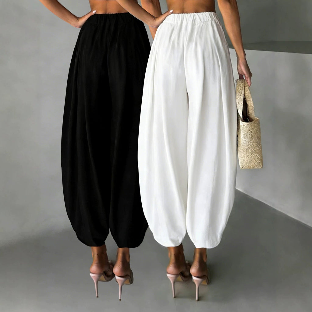 2-piece Set Fashionable Air Pants For Womencasual Yoga Wide-leg Pants