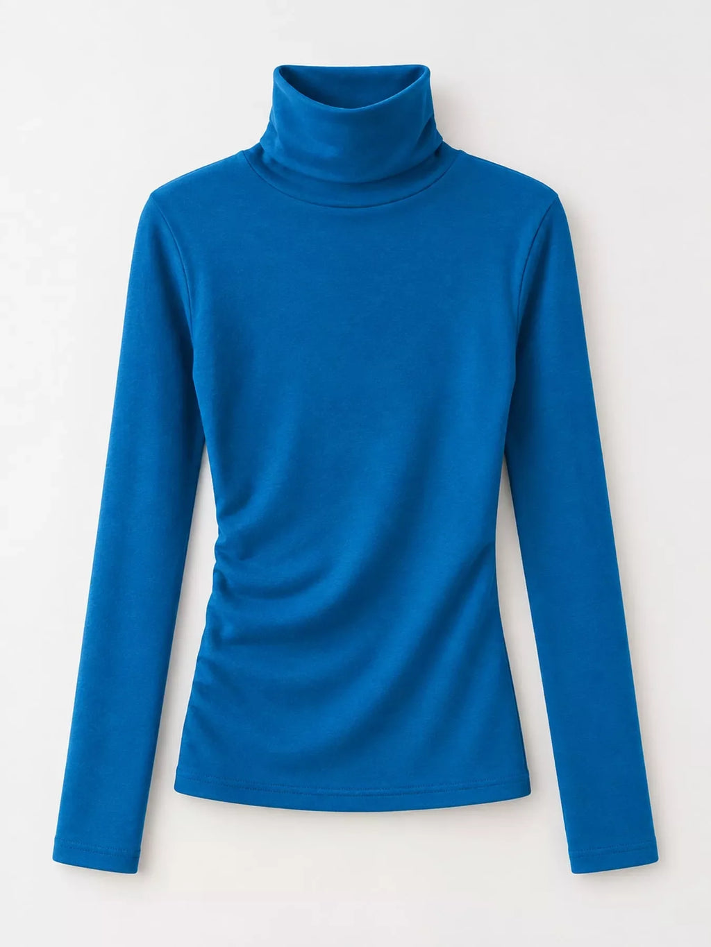 Slim-Fit Turtleneck Long Sleeve T-Shirt