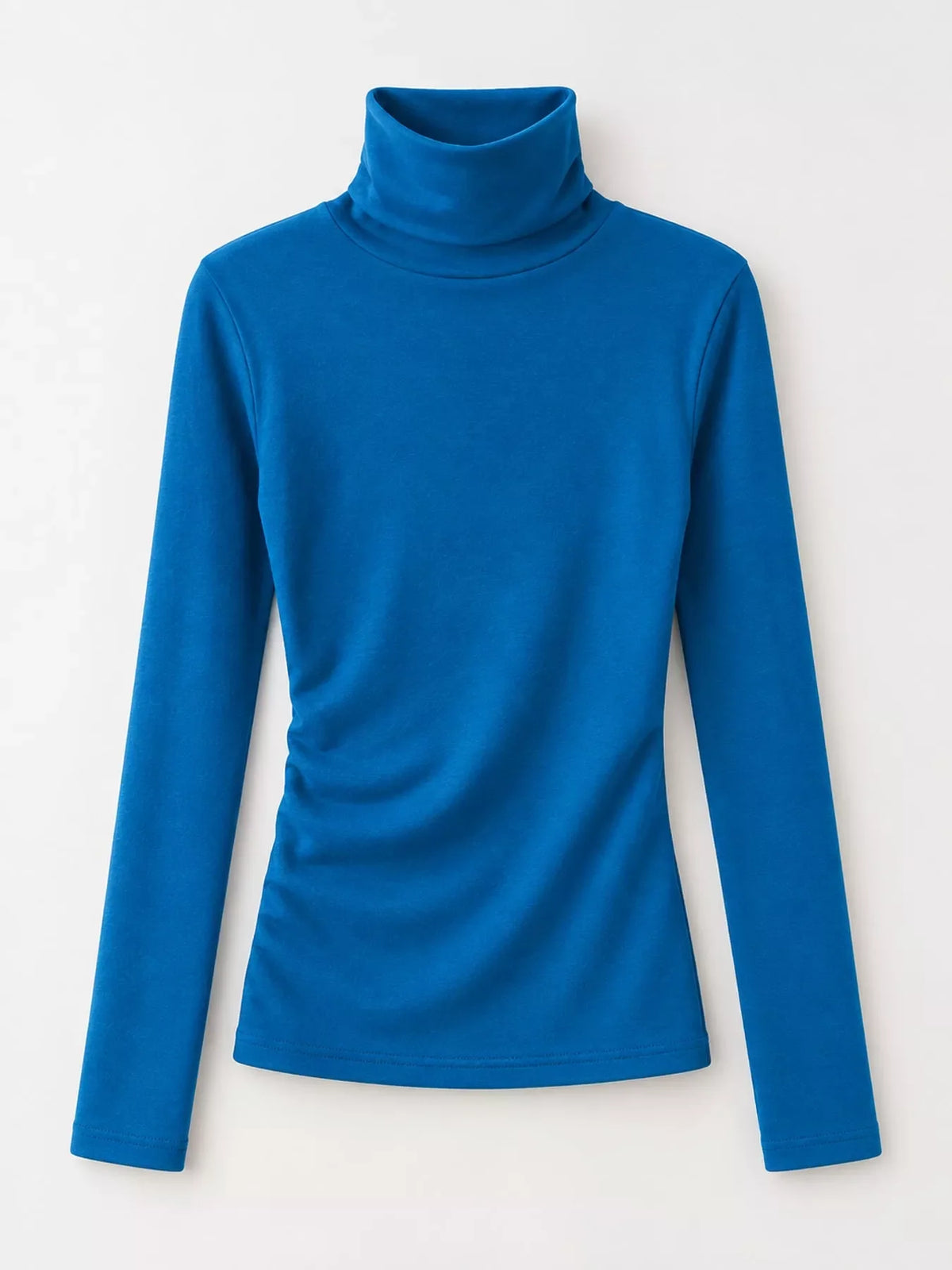 Slim-Fit Turtleneck Long Sleeve T-Shirt
