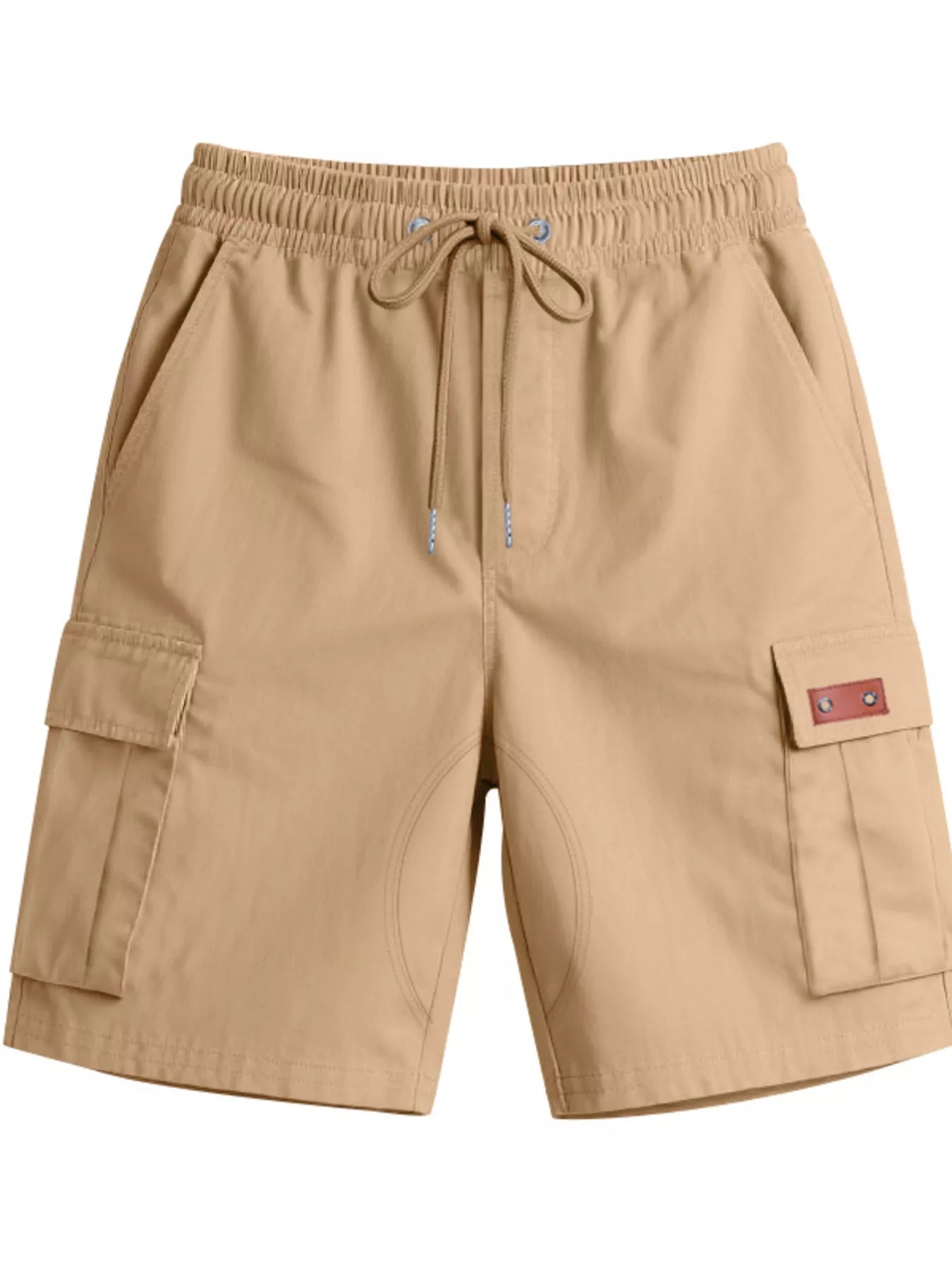 Men's Full Size Cargo Shorts with Drawstring Plus Size