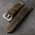 Vintage Distressed Genuine Leather Watch Strap
