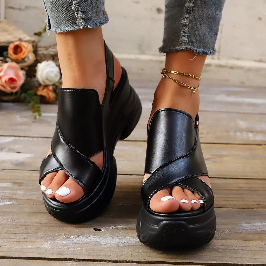 Open Toe Wedge Sandals