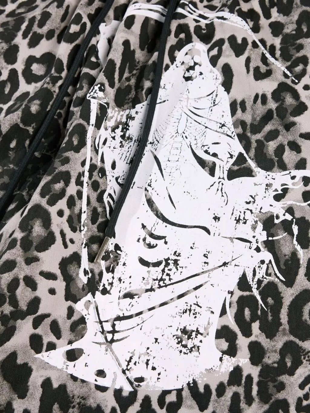 Men's Leopard Print Wide-Leg Pants