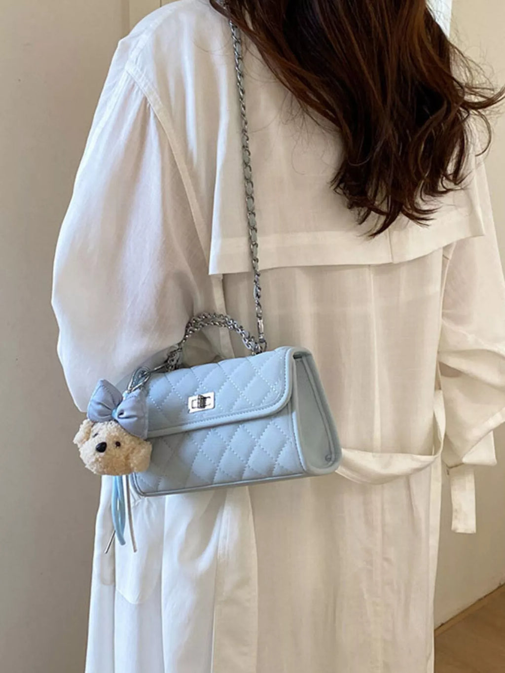 Quilted Chain Crossbody Bag