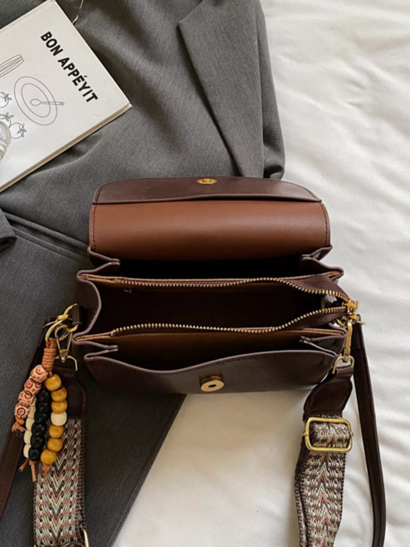 Woven Strap Shoulder Bag