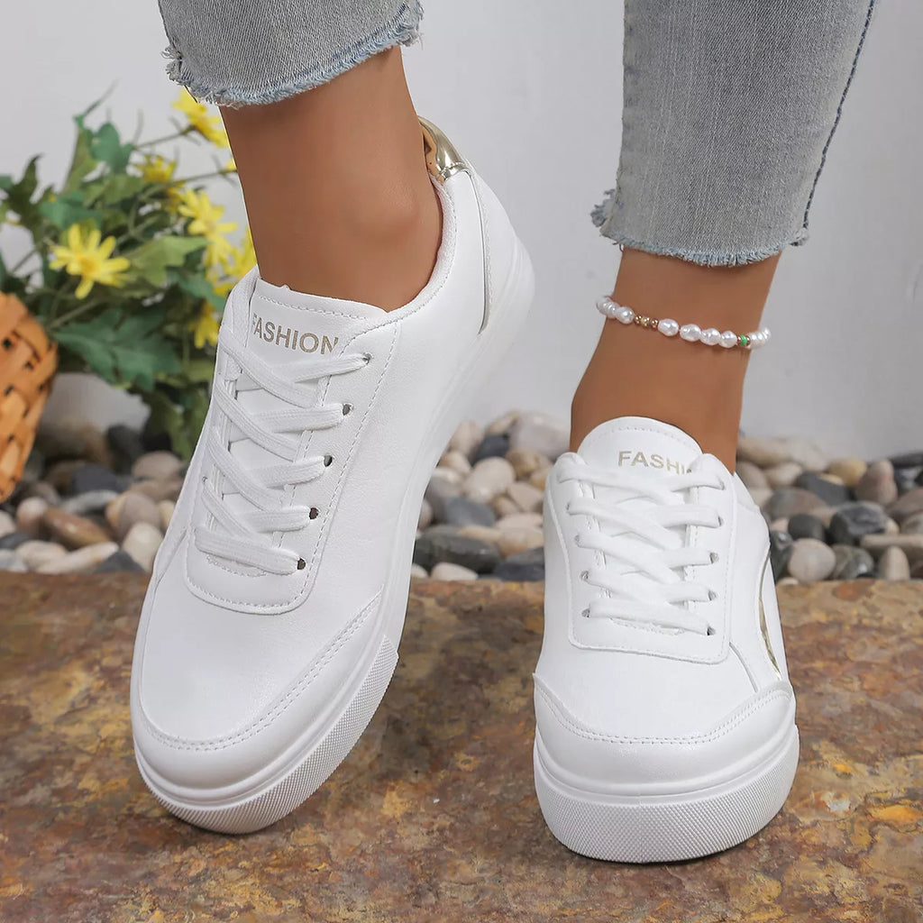 Round Toe Platform Sneakers
