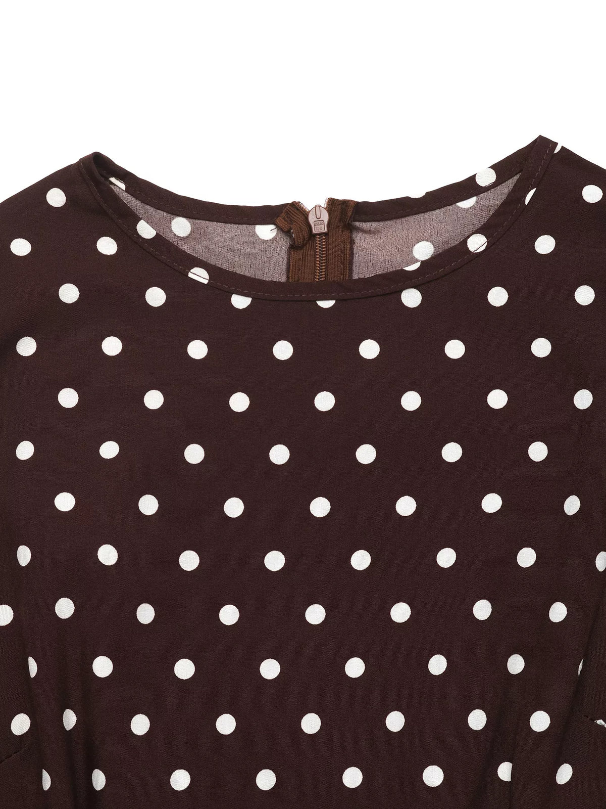 Polka Dot Long Sleeve Maxi Dress