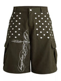 Men's Polka Dot Cargo Capris