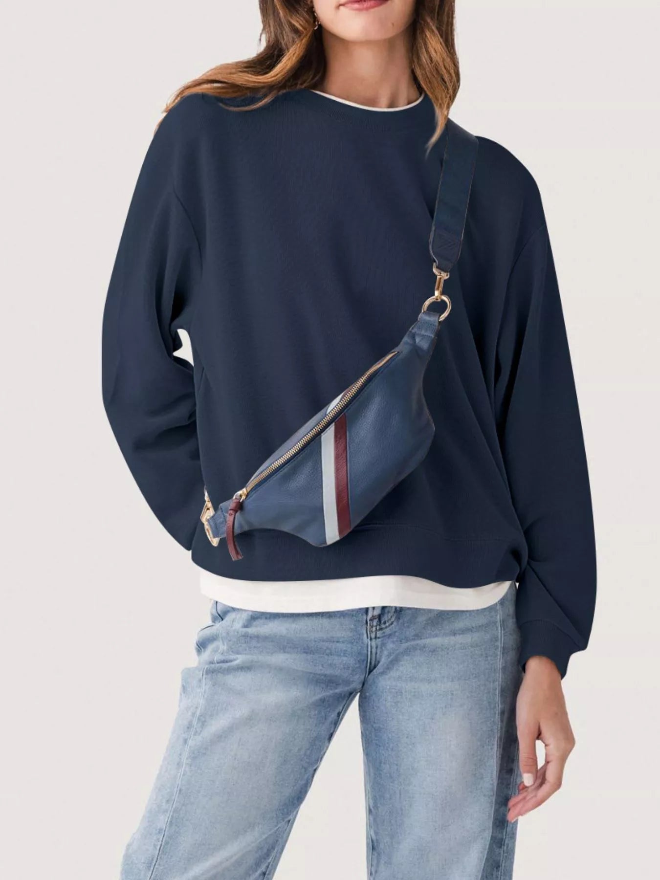 Oversized Crew Neck Sweatshirt