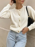 Classic Button-Down Knit Cardigan