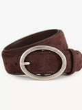 Adjustable Fit Oval Buckle Belt