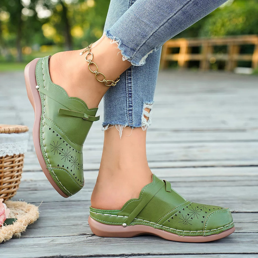 Round Toe Wedge Sandals