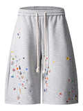Men's Printed Drawstring Casual Shorts