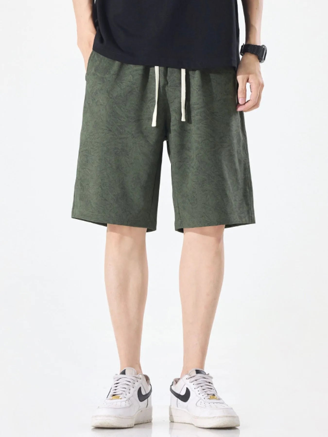 Men's Plus Size Drawstring Loose Fit Shorts