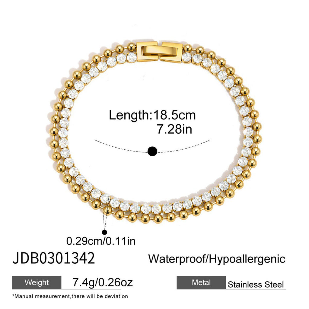 Double Row Tennis Bracelet