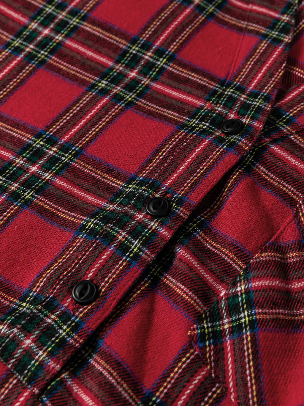 Plaid Shirt Collar Half Button Ruffle Hem Long Sleeve Mini Dress