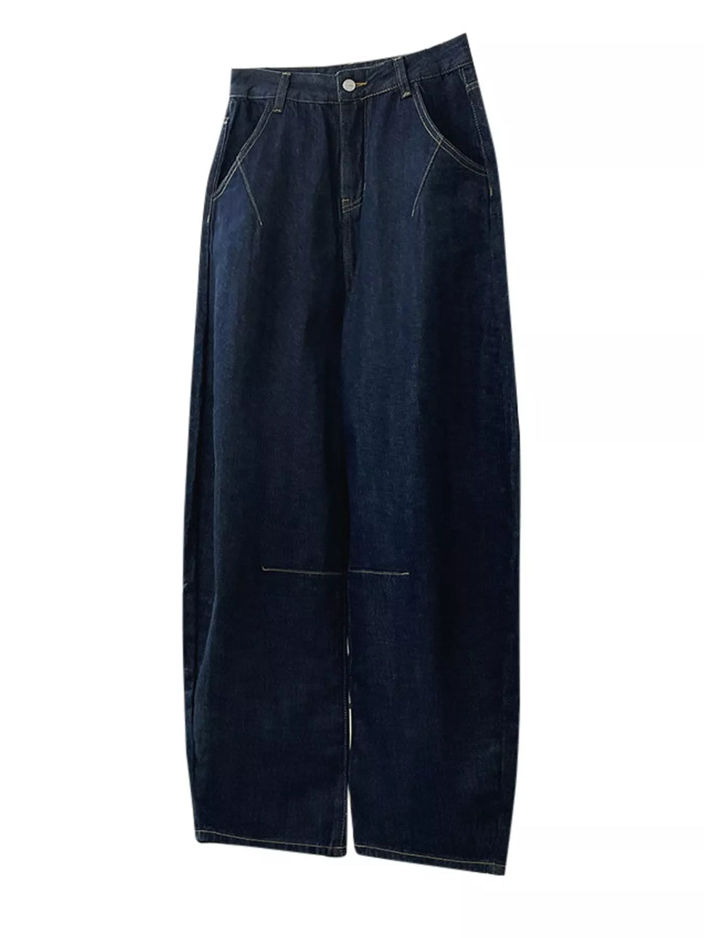 Wide-Leg Barrel Jeans