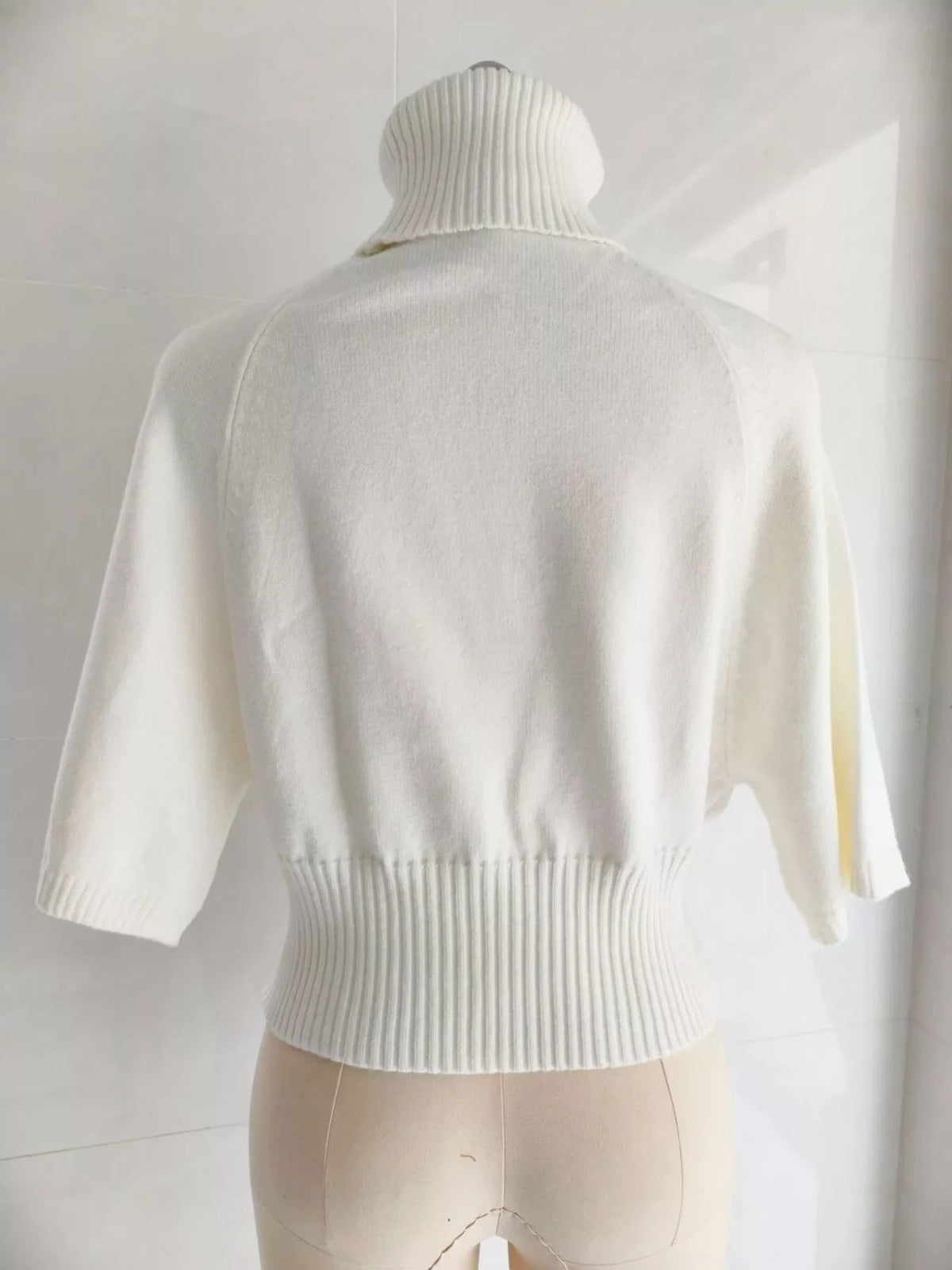 Turtleneck Batwing Sleeve Sweater