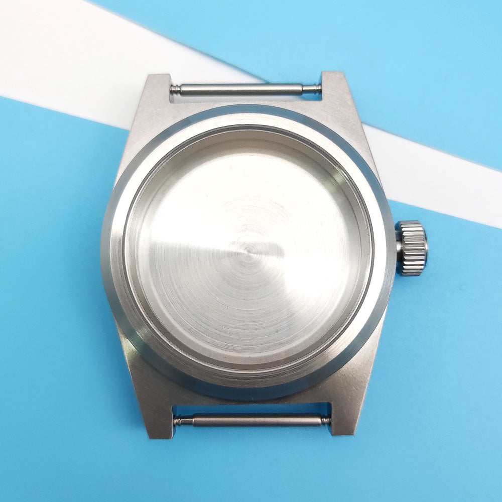 Glass Brushed Stainless Steel Case Fashion